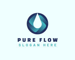 Purified Water Supply logo design