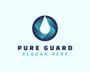 Purified Water Supply logo design