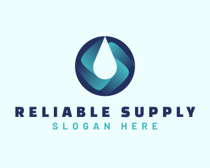 Purified Water Supply logo design