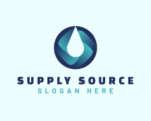 Purified Water Supply logo design