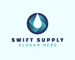 Purified Water Supply logo design