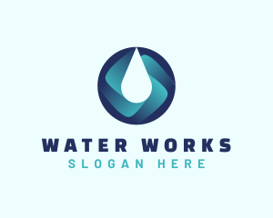 Purified Water Supply logo design