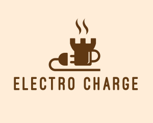 Castle Coffee Plug  logo design