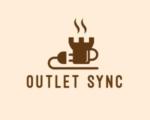 Castle Coffee Plug  logo design