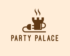 Castle Coffee Plug  logo design