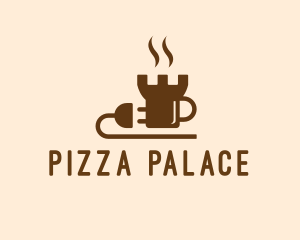 Castle Coffee Plug  logo design