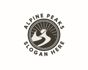 Peak Mountain Camping logo design