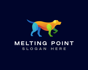 Pointing Dog Hound logo design