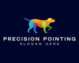 Pointing Dog Hound logo design