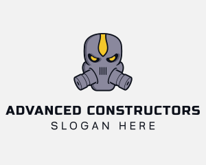 Gas Mask Villain logo design