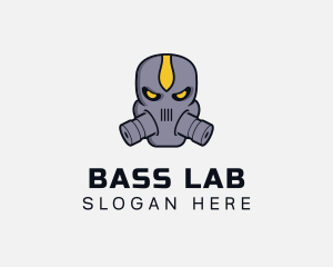 Gas Mask Villain logo design