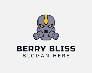 Gas Mask Villain logo design