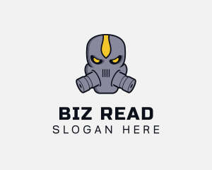 Gas Mask Villain logo design