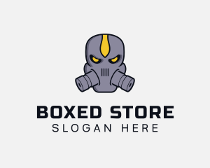 Gas Mask Villain logo design