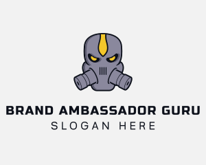 Gas Mask Villain logo design