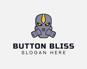 Gas Mask Villain logo design