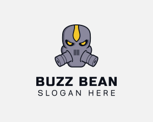 Gas Mask Villain logo design