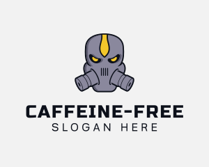 Gas Mask Villain logo design