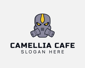 Gas Mask Villain logo design