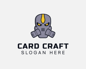 Gas Mask Villain logo design