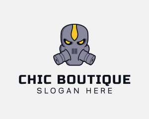 Gas Mask Villain logo design