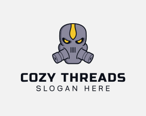 Gas Mask Villain logo design