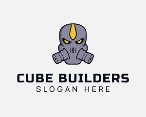 Gas Mask Villain logo design