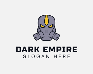 Gas Mask Villain logo design