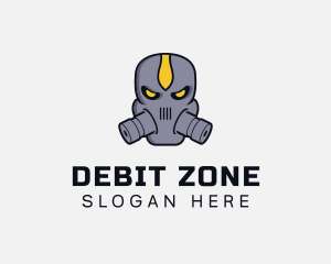 Gas Mask Villain logo design