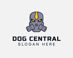 Gas Mask Villain logo design