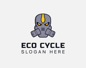 Gas Mask Villain logo design