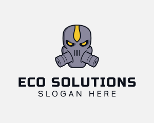 Gas Mask Villain logo design