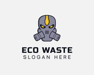 Gas Mask Villain logo design