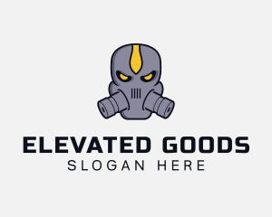 Gas Mask Villain logo design