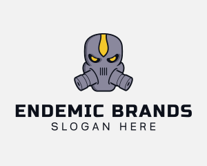 Gas Mask Villain logo design