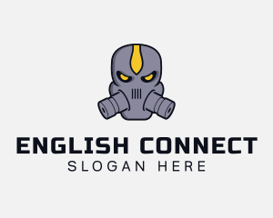 Gas Mask Villain logo design