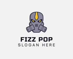 Gas Mask Villain logo design