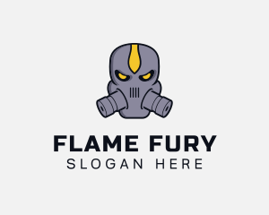 Gas Mask Villain logo design