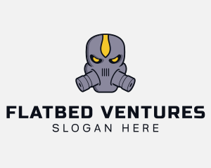 Gas Mask Villain logo design