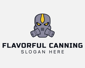 Gas Mask Villain logo design