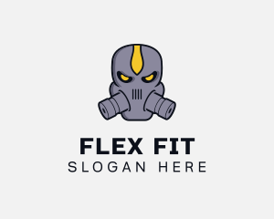 Gas Mask Villain logo design