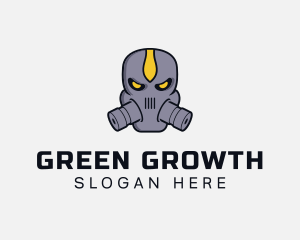 Gas Mask Villain logo design