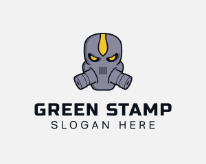 Gas Mask Villain logo design