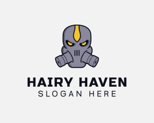 Gas Mask Villain logo design