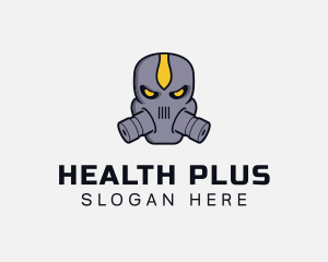 Gas Mask Villain logo design