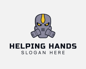 Gas Mask Villain logo design