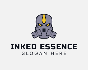 Gas Mask Villain logo design