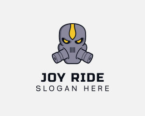 Gas Mask Villain logo design