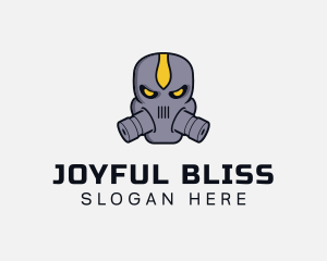 Gas Mask Villain logo design