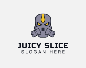 Gas Mask Villain logo design